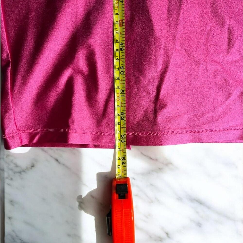 SKIMS XS Hot Pink Short Sleeve Bodycon Jersey Maxi Dress Women’s Nylon Spandex - Picture 6 of 7